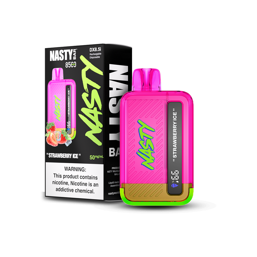 nasty bar vape Juice Nasty Disposable FREEDEL Flavour:Straw Mango Flum Pebble 6000 Puffs